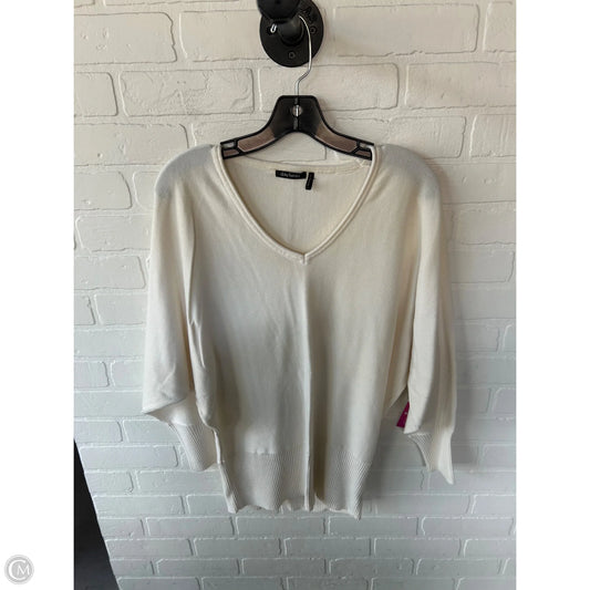 Sweater By Daisy Fuentes In Cream, Size: L