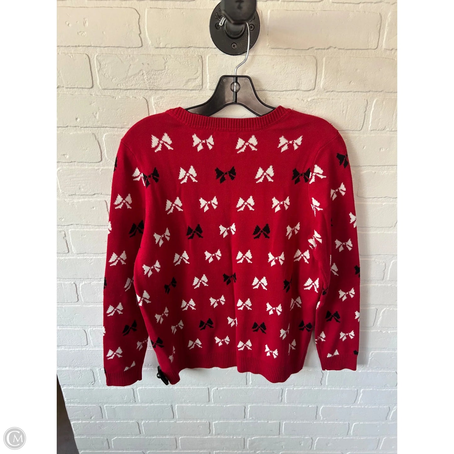 Sweater By Charter Club In Red, Size: M