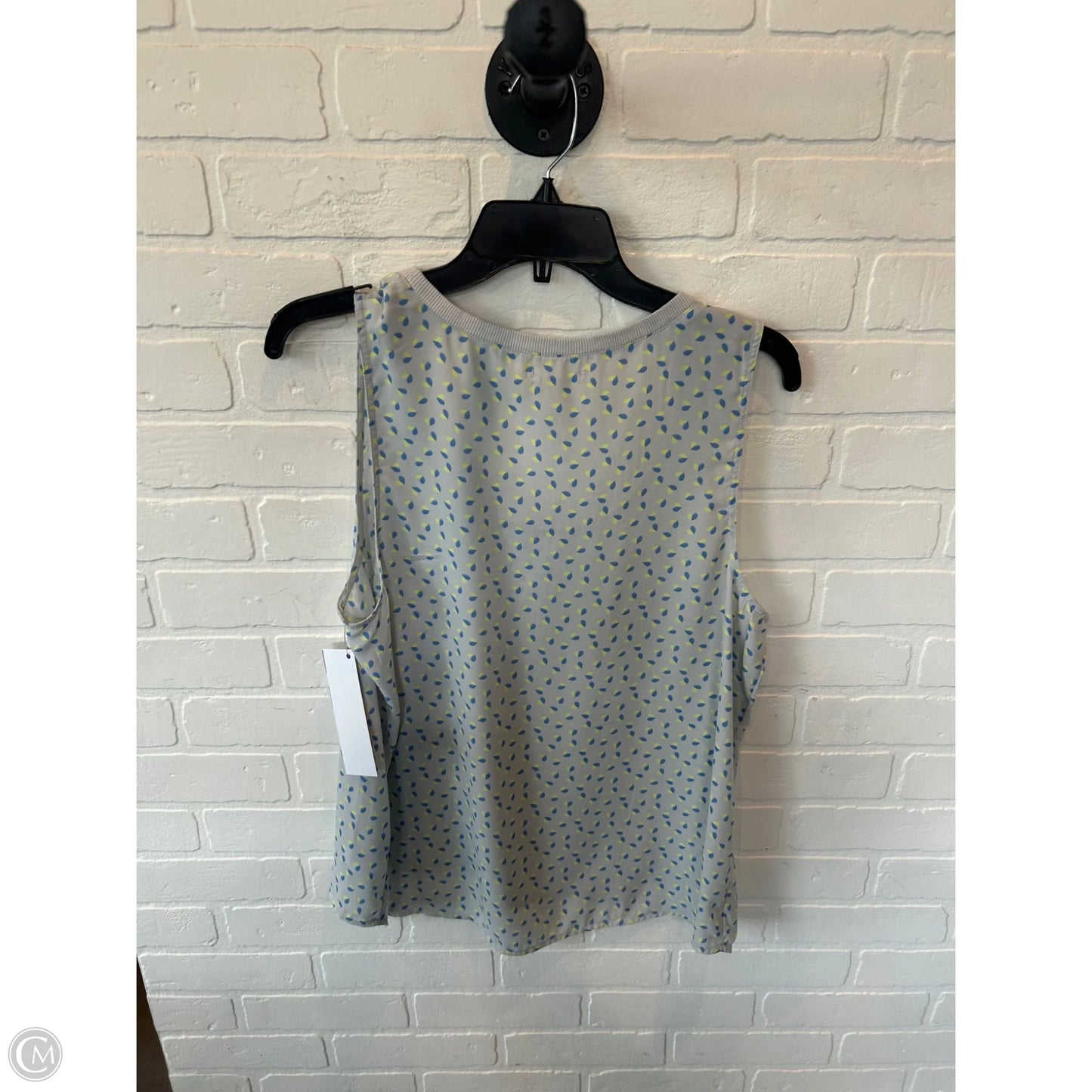 Top Sleeveless By Caslon In Grey, Size: L