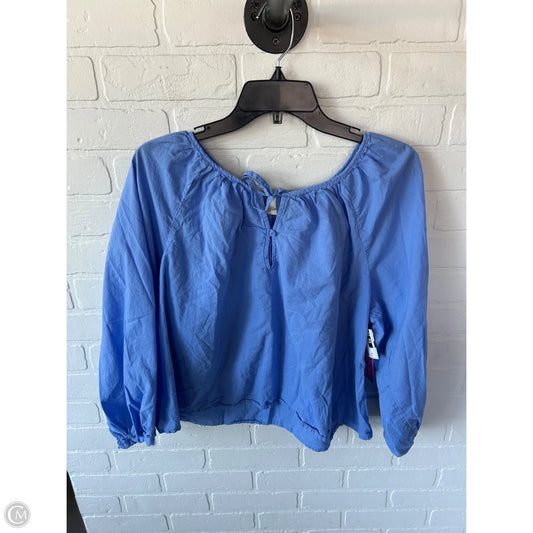 Top Long Sleeve By Universal Thread In Blue, Size: M