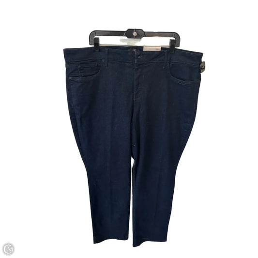 Jeans Straight By Not Your Daughters Jeans In Blue Denim, Size: 22