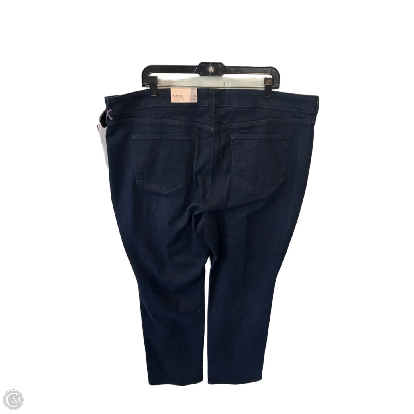 Jeans Straight By Not Your Daughters Jeans In Blue Denim, Size: 22