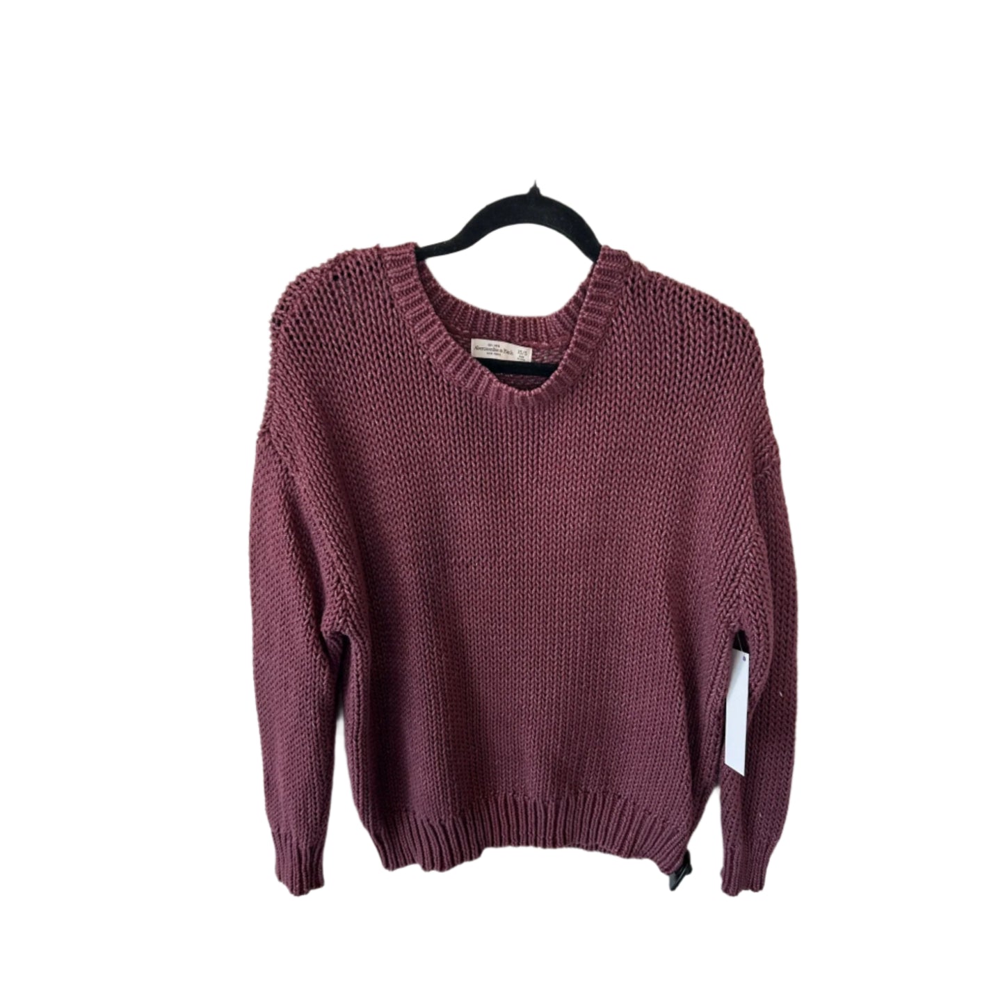 Sweater By Abercrombie And Fitch In Maroon, Size: Xs