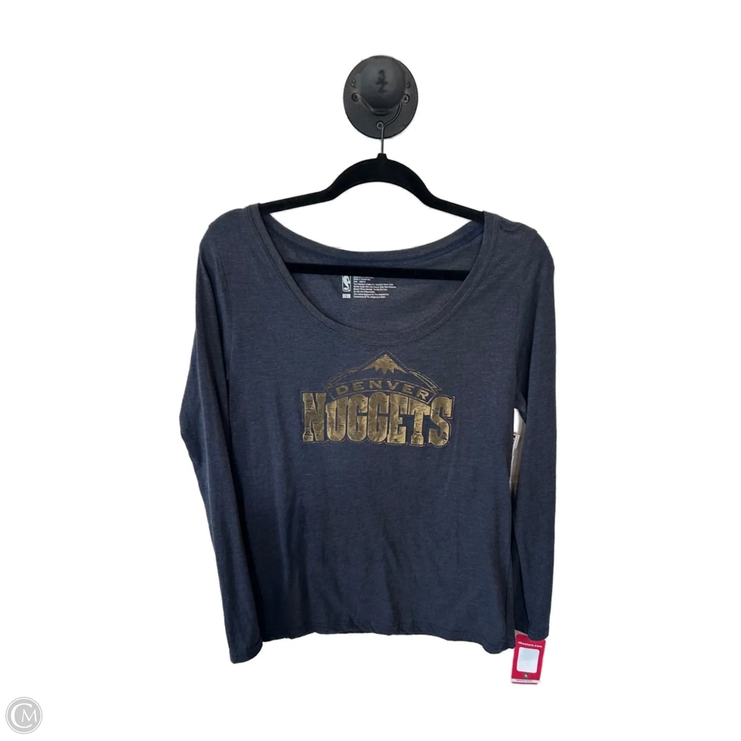 Top Long Sleeve Basic By Clothes Mentor In Blue & Gold, Size: L