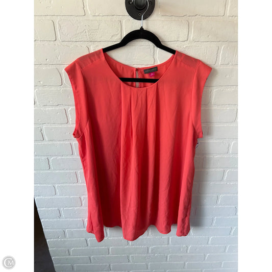 Top Sleeveless By Vince Camuto In Orange, Size: 2x