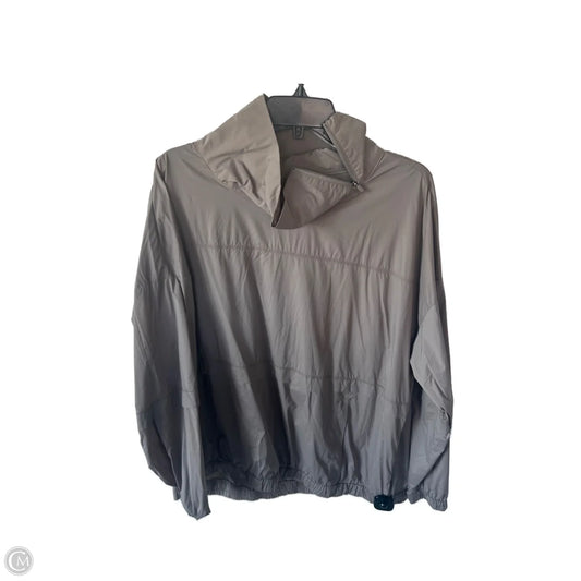 Athletic Top Long Sleeve Collar By Athleta In Brown, Size: Xl