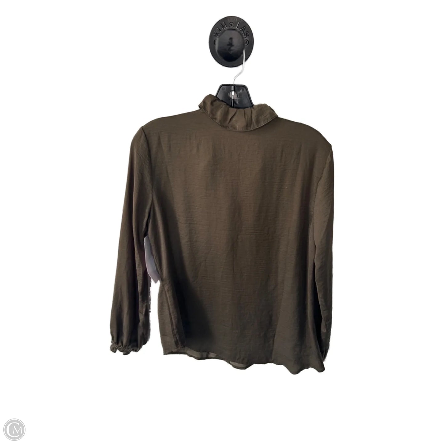 Top Long Sleeve By Cabi In Green, Size: S