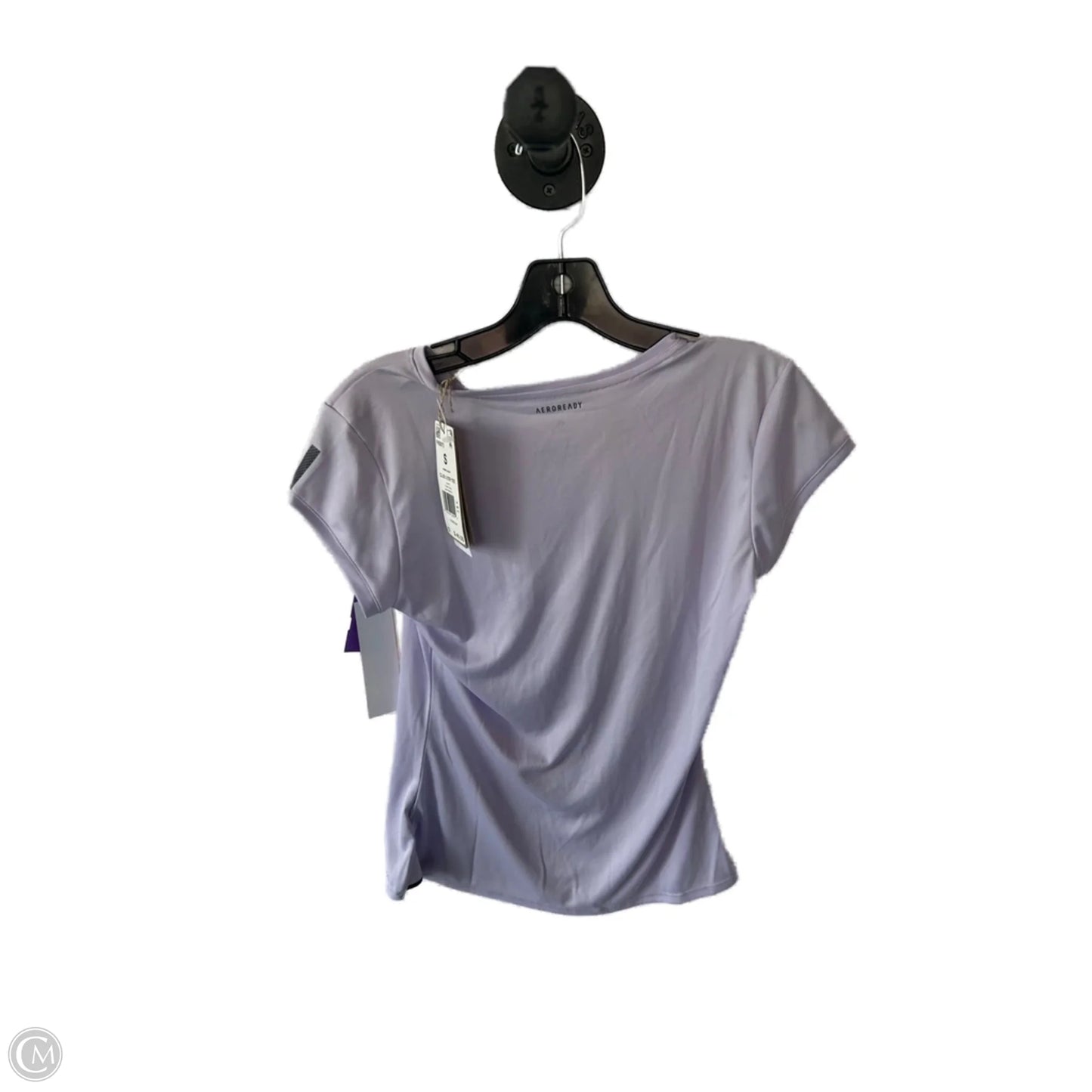 Athletic Top Short Sleeve By Adidas In Purple, Size: S