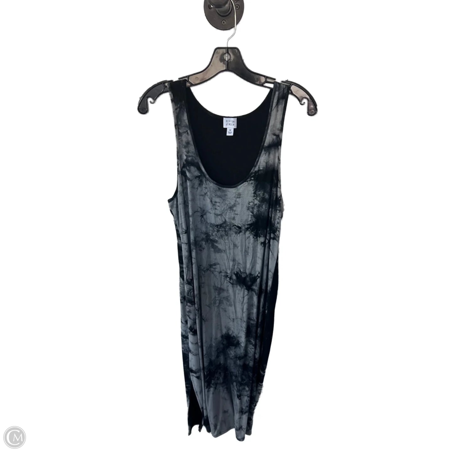 Dress Casual Midi By Peyton Jensen In Black & Grey, Size: M