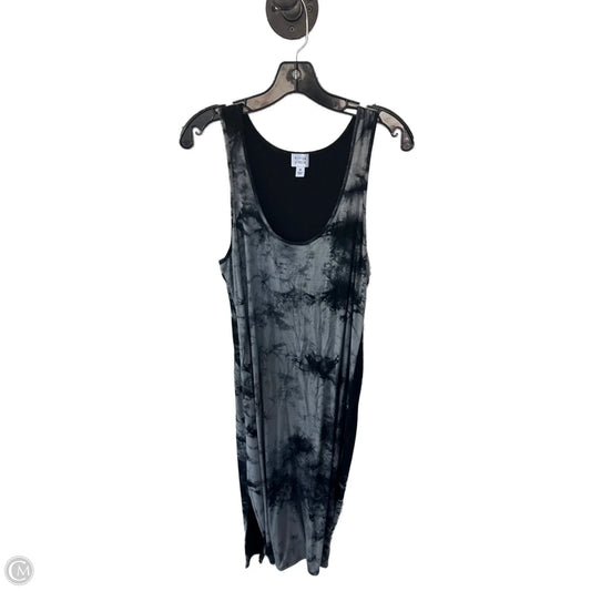 Dress Casual Midi By Peyton Jensen In Black & Grey, Size: M