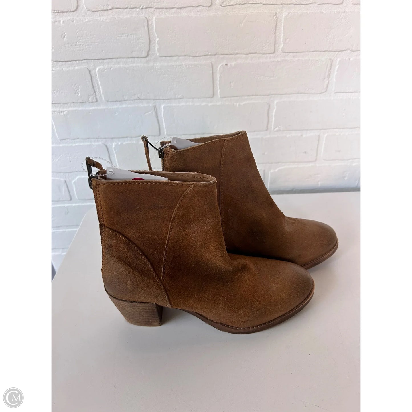 Boots Ankle Heels By Seychelles In Brown, Size: 8.5