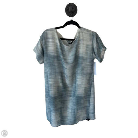 Dress Casual Short By Eileen Fisher In Blue & Cream, Size: S