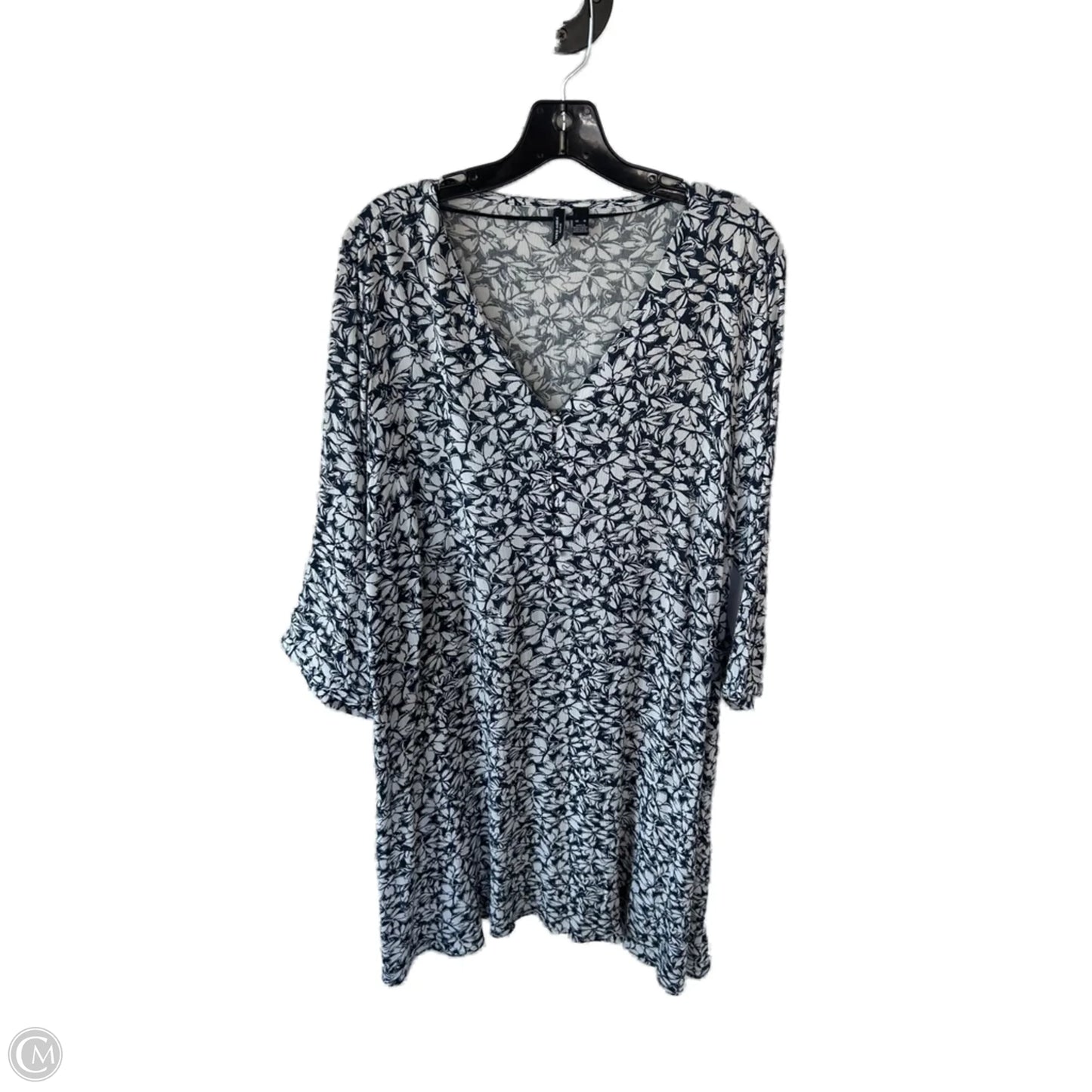 Dress Casual Short By Vero Moda In Blue & White, Size: Xl