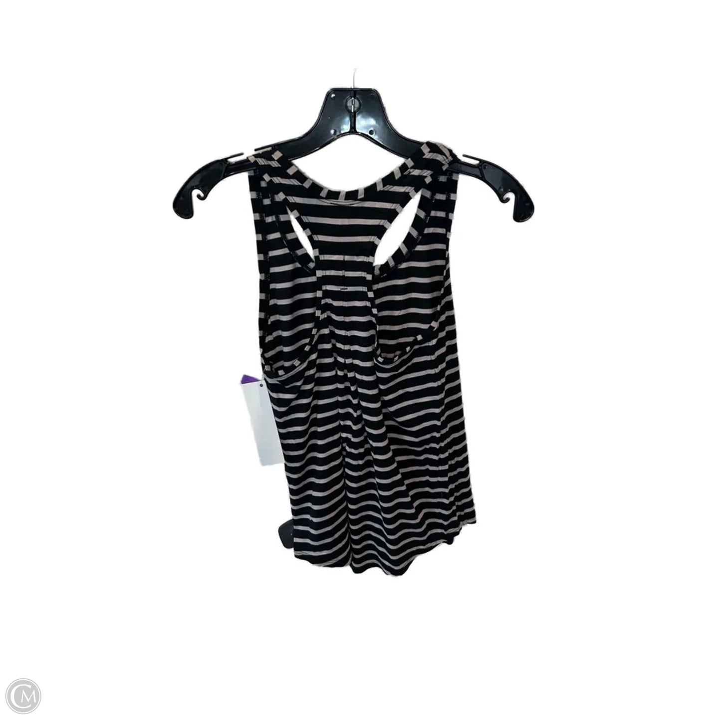Athletic Tank Top By Lululemon In Black & Grey, Size: S