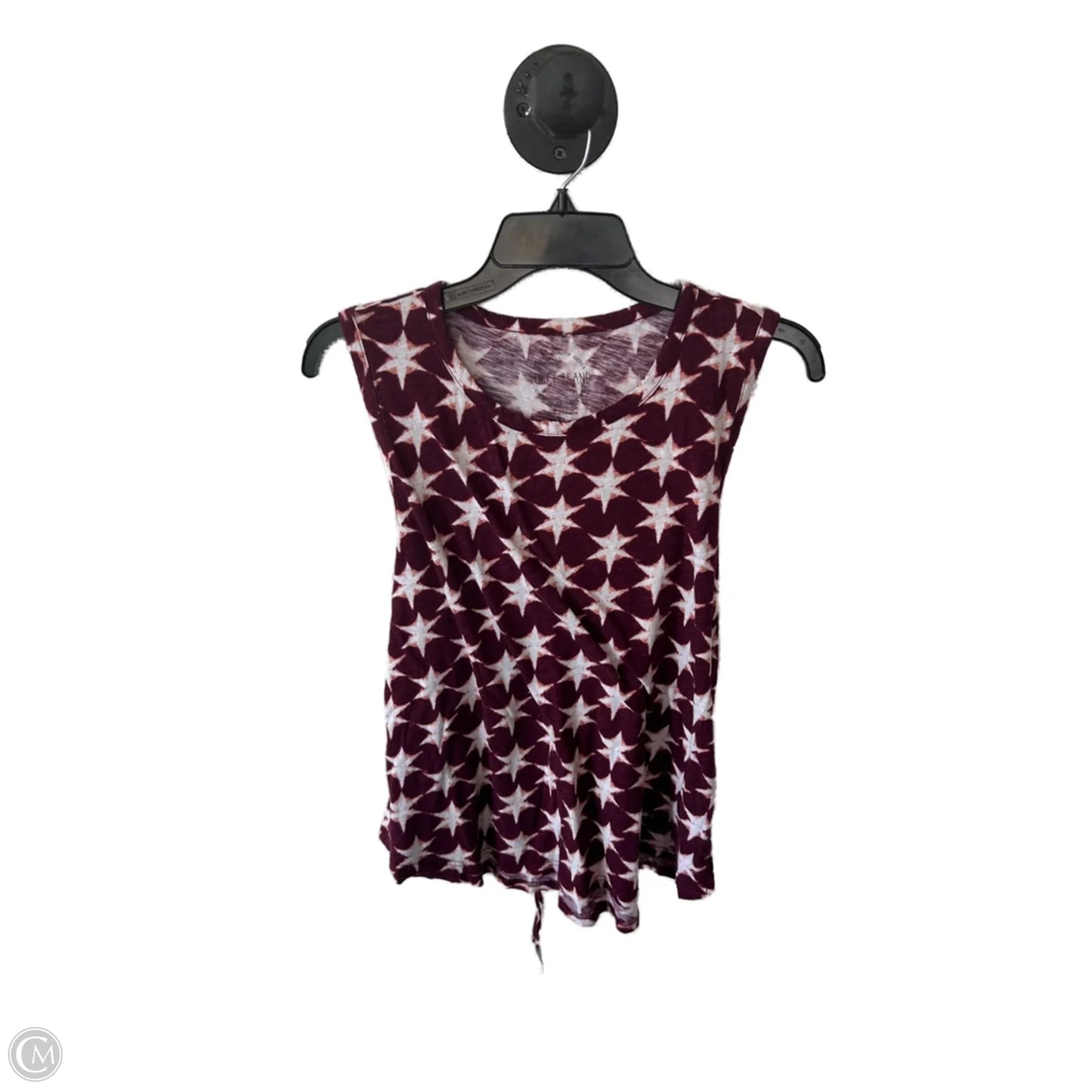 Top Sleeveless By Lucky Brand In Red & White, Size: Xl