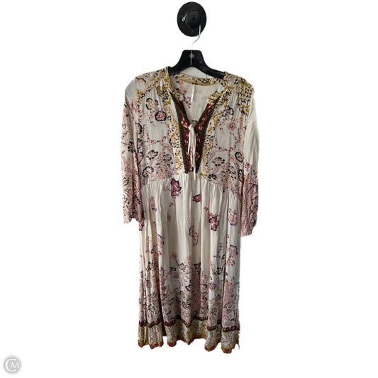 Dress Casual Midi By Free People In Cream, Size: Xs
