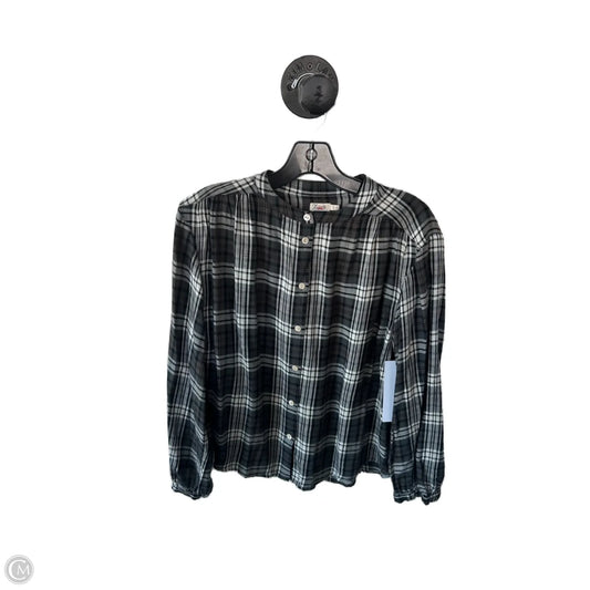 Top Long Sleeve By Faherty In Black & White, Size: S