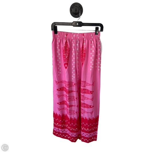 Pants Wide Leg By Shein In Pink & Red, Size: 4
