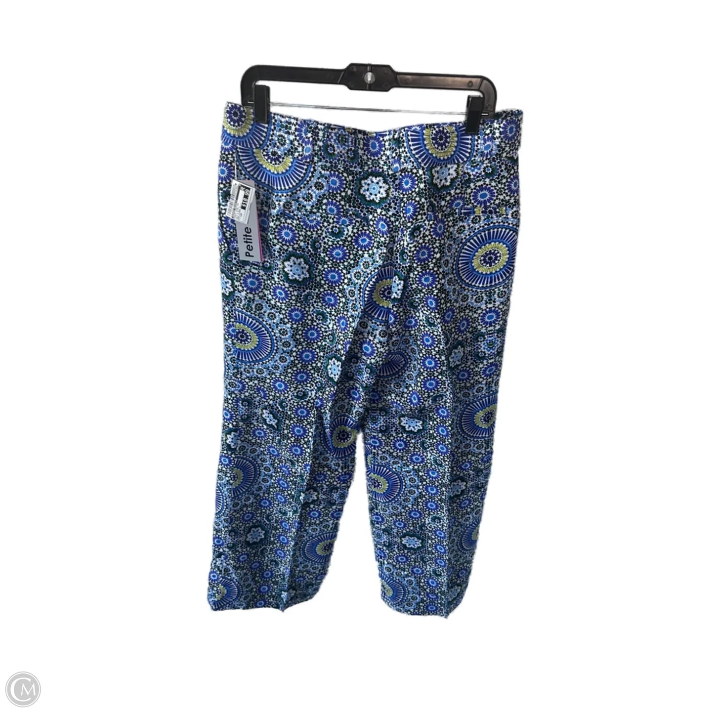 Pants Wide Leg By Banana Republic In Blue & White, Size: 12p