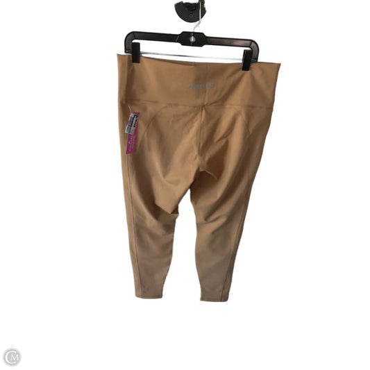 Athletic Leggings By Fabletics In Tan, Size: 16