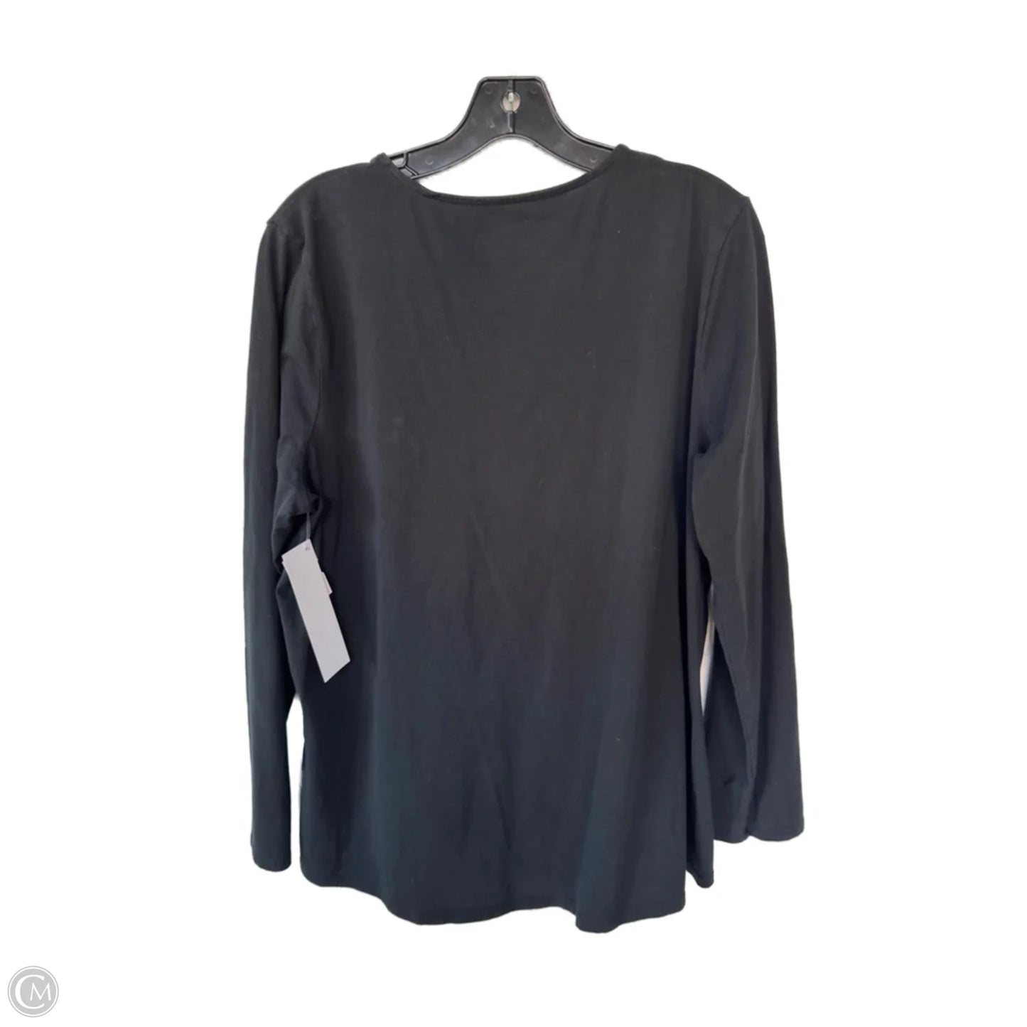 Top Long Sleeve Basic By Pure Jill In Black, Size: L