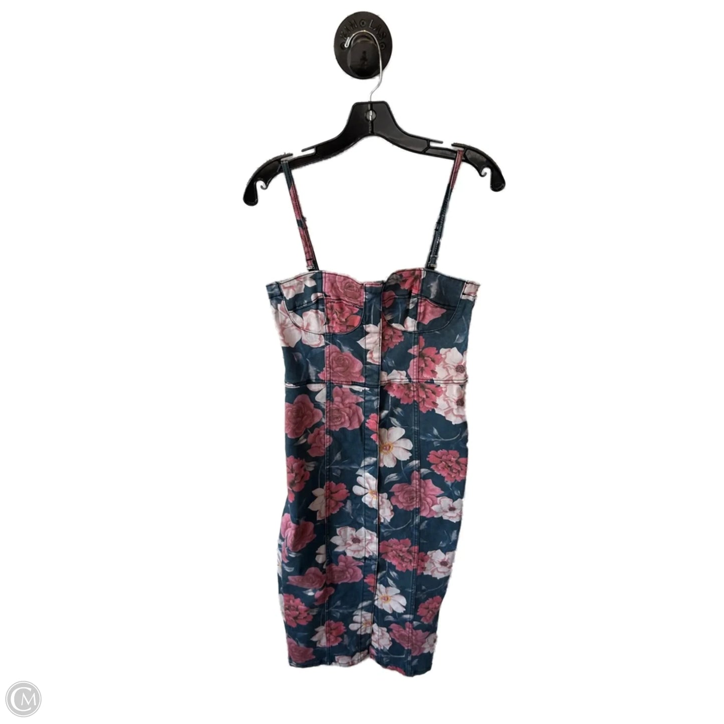 Dress Casual Midi By Driftwood In Blue & Red, Size: M