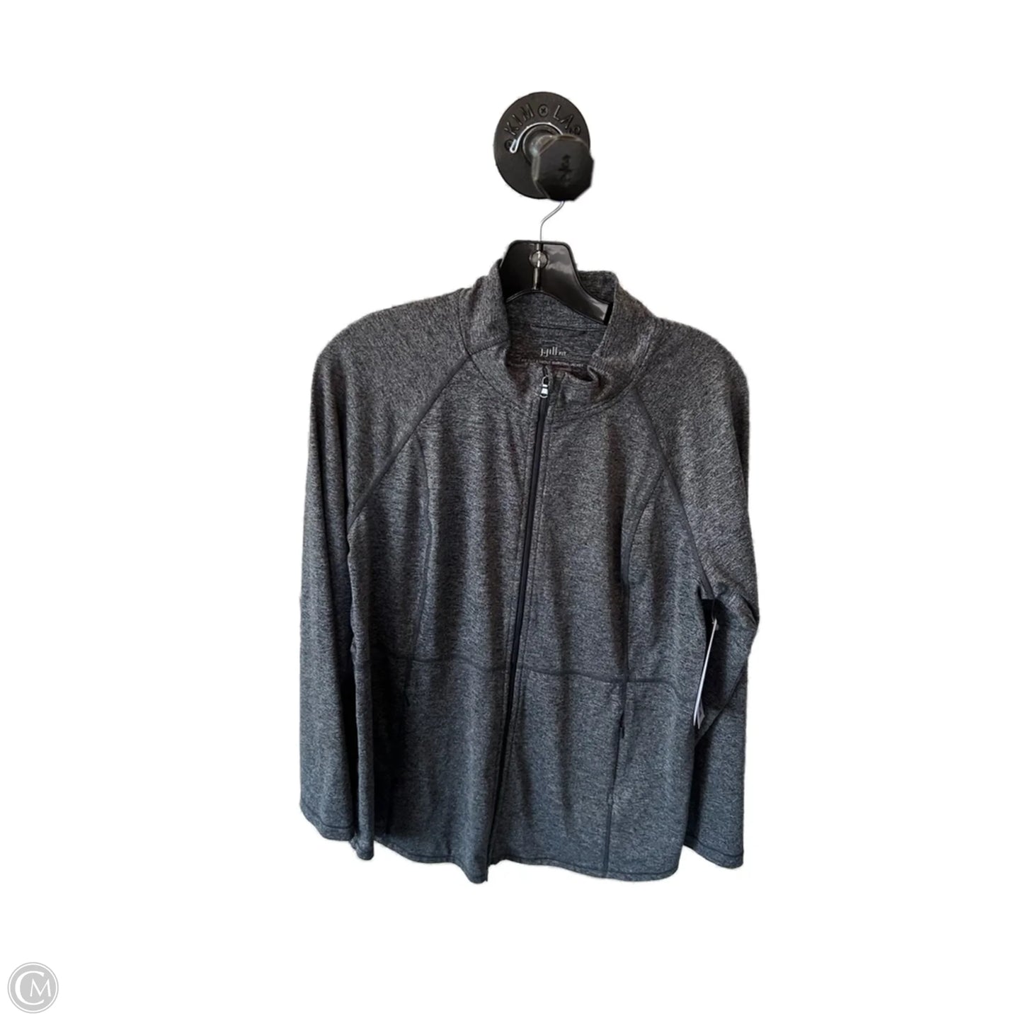 Athletic Jacket By J. Jill In Grey, Size: Mp
