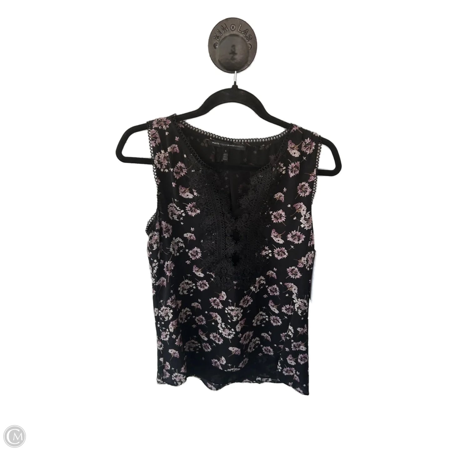 Top Sleeveless By White House Black Market In Black & Pink, Size: S