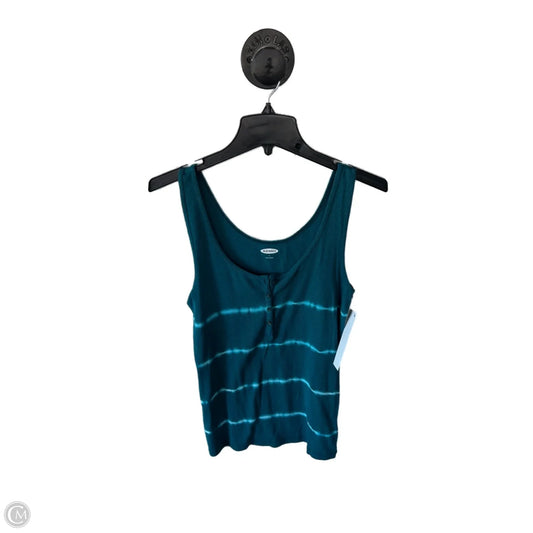 Tank Top By Old Navy In Blue & White, Size: L