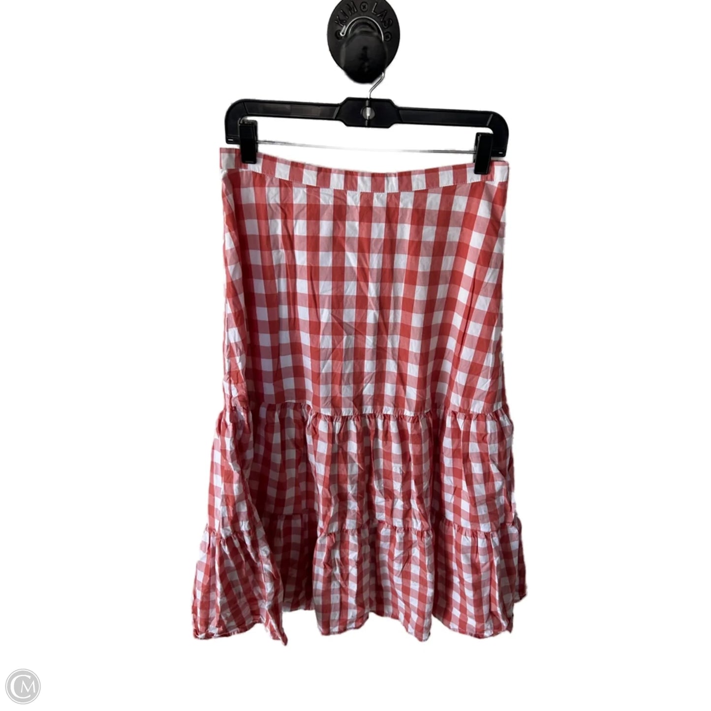 Skirt Maxi By Gap In Orange & White, Size: 8