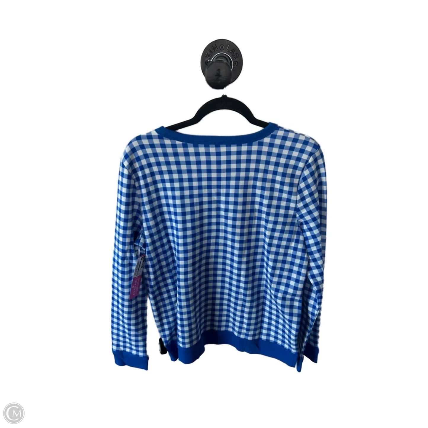 Sweatshirt Crewneck By Talbots In Blue & White, Size: M