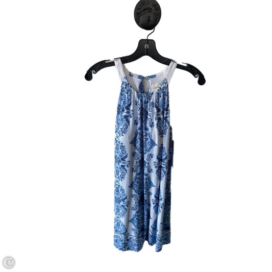 Dress Casual Short By Soma In Blue & White, Size: S