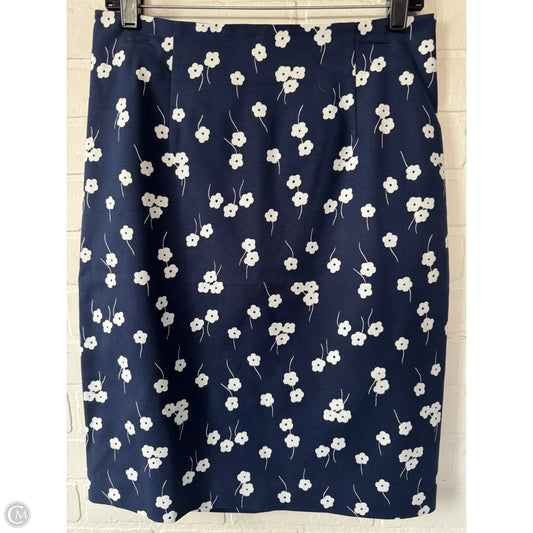 Skirt Mini & Short By Boden In Blue & White, Size: 8p