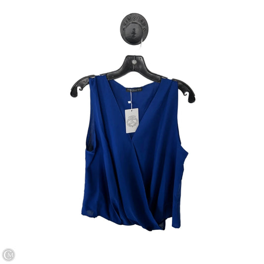Top Sleeveless By Clothes Mentor In Blue, Size: L