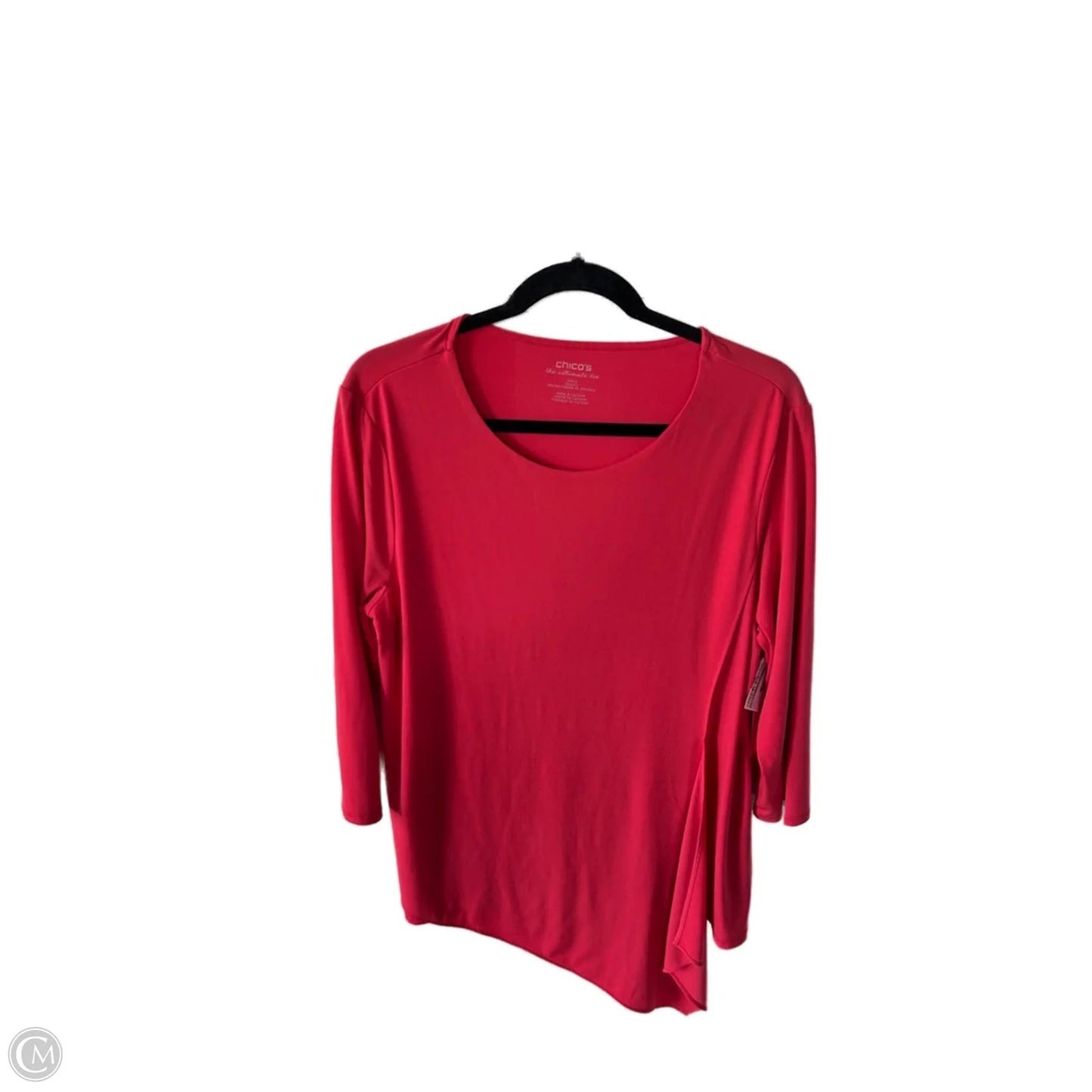 Top Long Sleeve By Chicos In Coral, Size: L