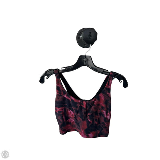Athletic Bra By Lululemon In Black & Pink, Size: S