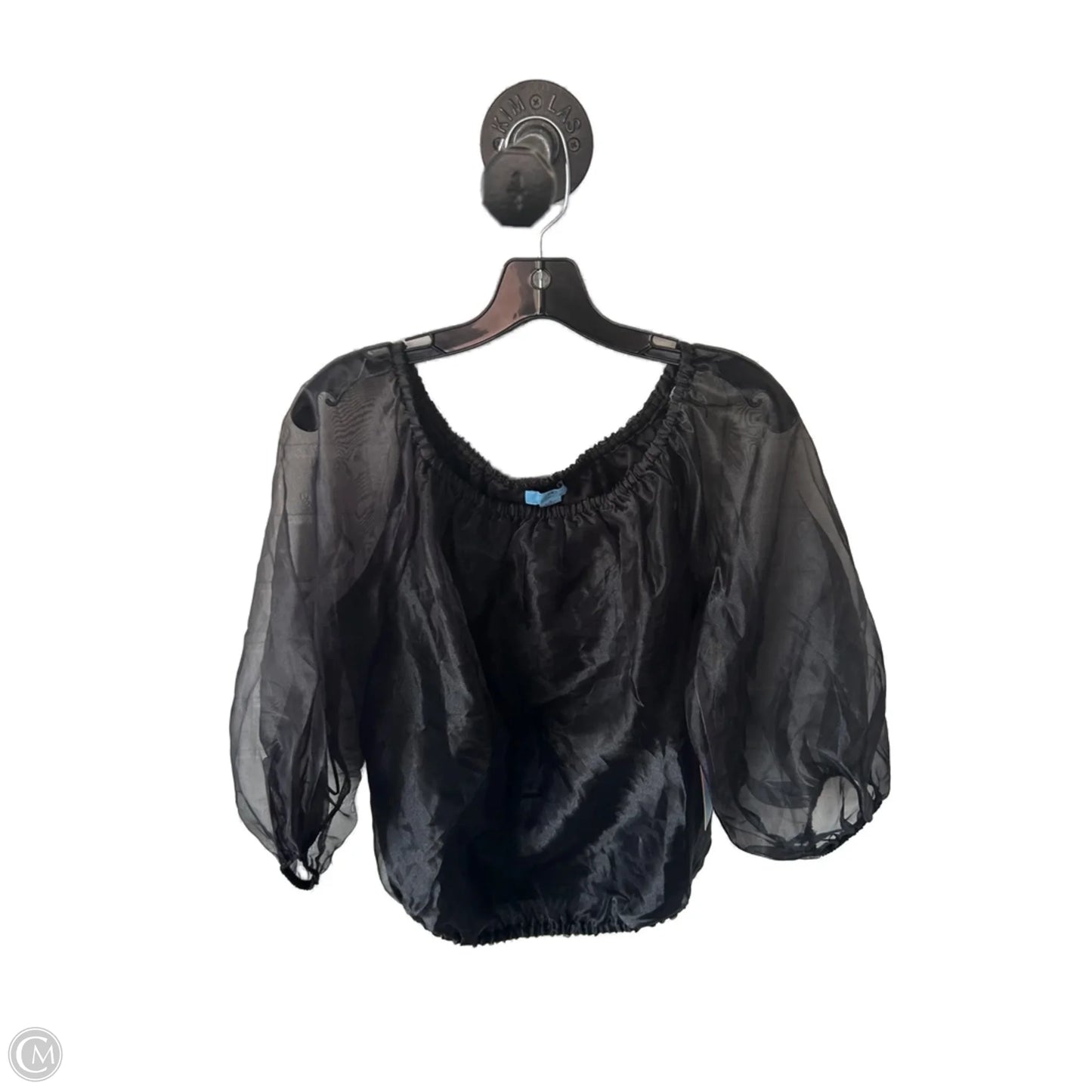 Top Long Sleeve By Cece In Black, Size: S