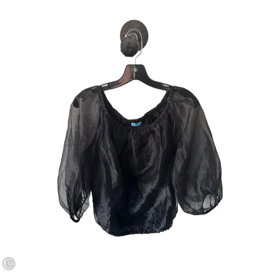 Top Long Sleeve By Cece In Black, Size: S