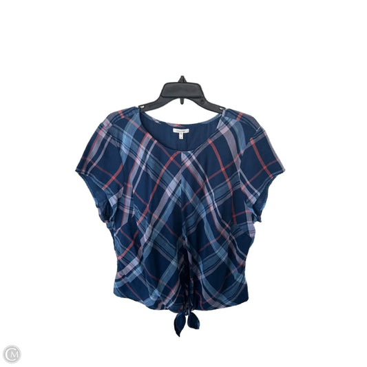 Top Short Sleeve By Maurices In Blue, Size: 2x