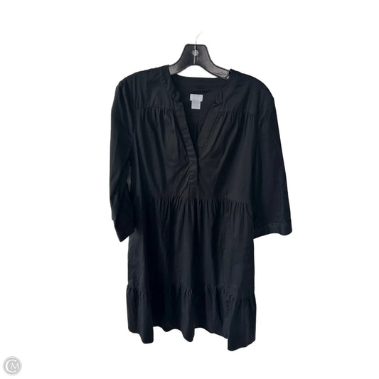 Dress Casual Midi By Chicos In Black, Size: M
