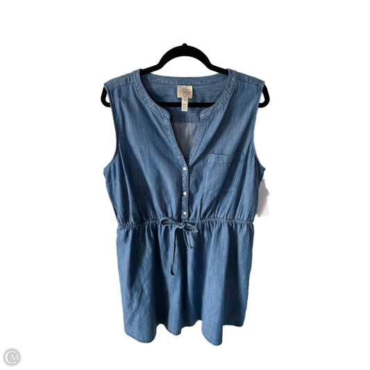 Dress Casual Short By St Johns Bay In Blue, Size: Xl