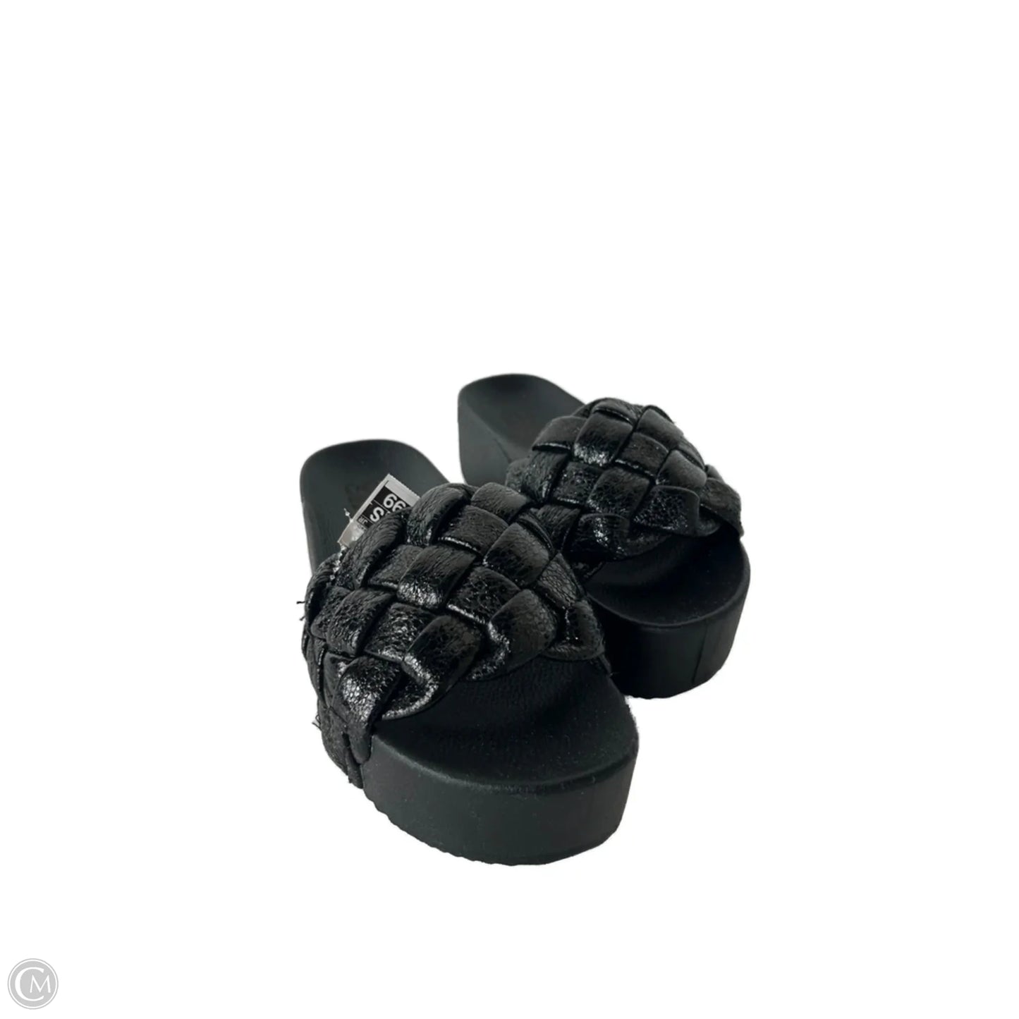 Sandals Flats By Clothes Mentor In Black, Size: 6