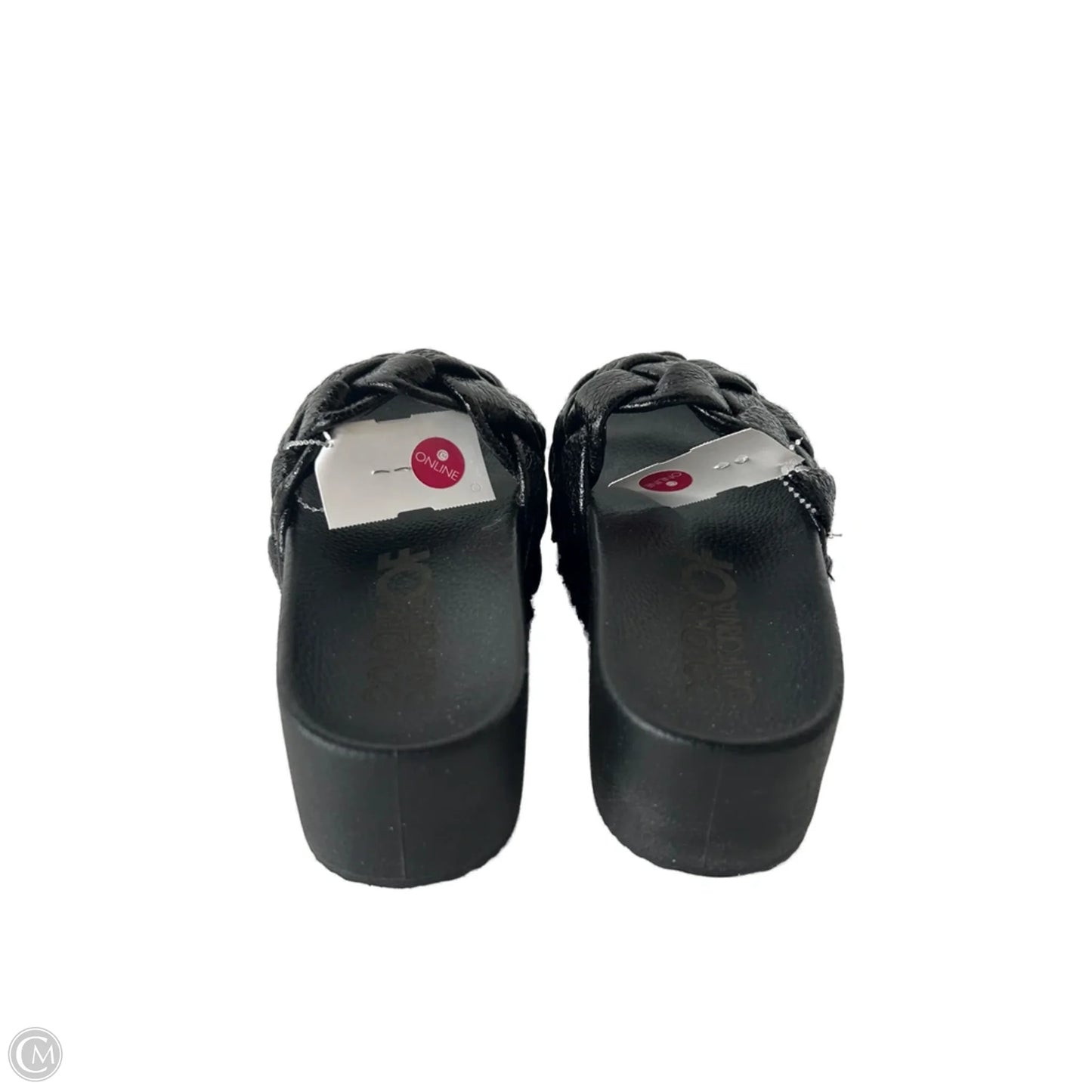 Sandals Flats By Clothes Mentor In Black, Size: 6