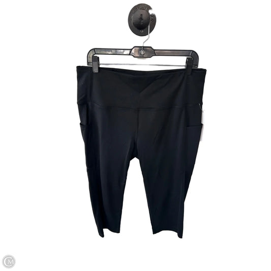 Athletic Capris By Cme In Black, Size: 20