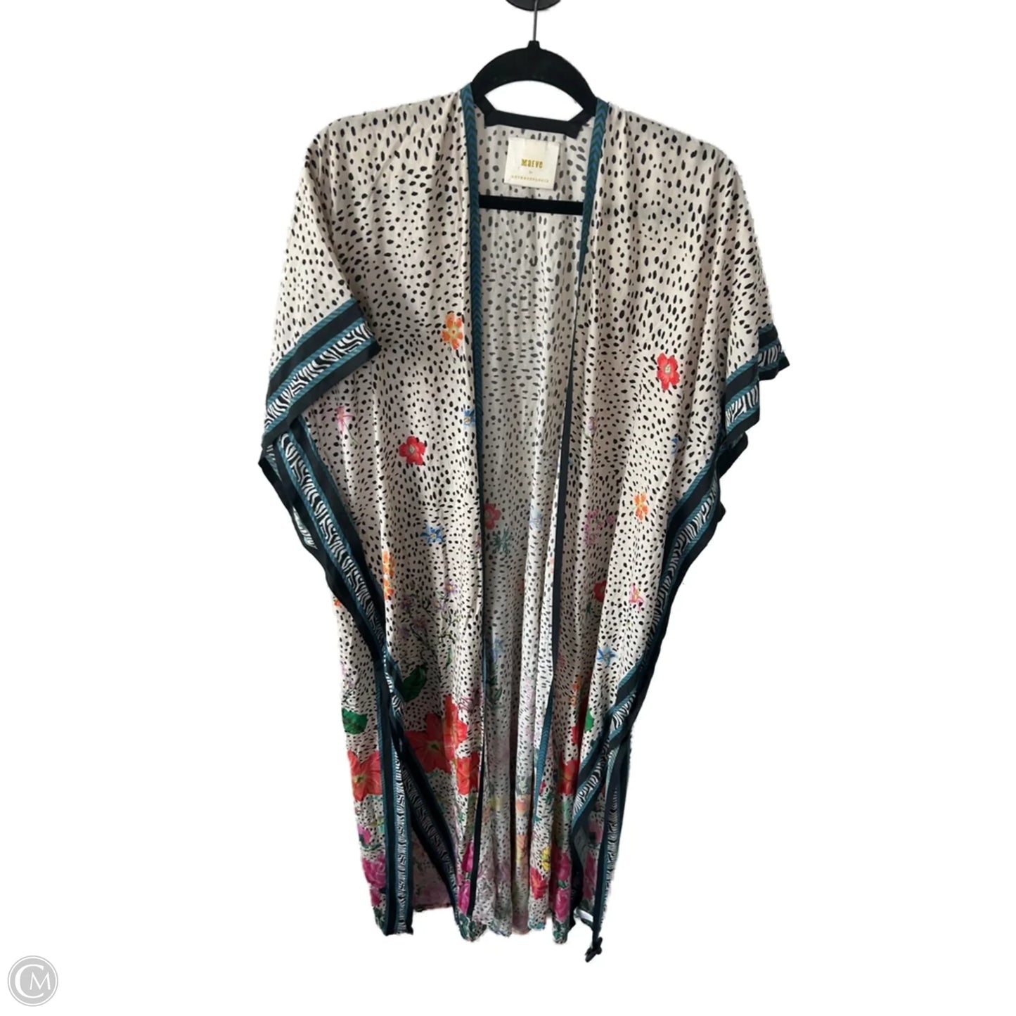 Kimono By Maeve In Black & Cream, Size: Osfm