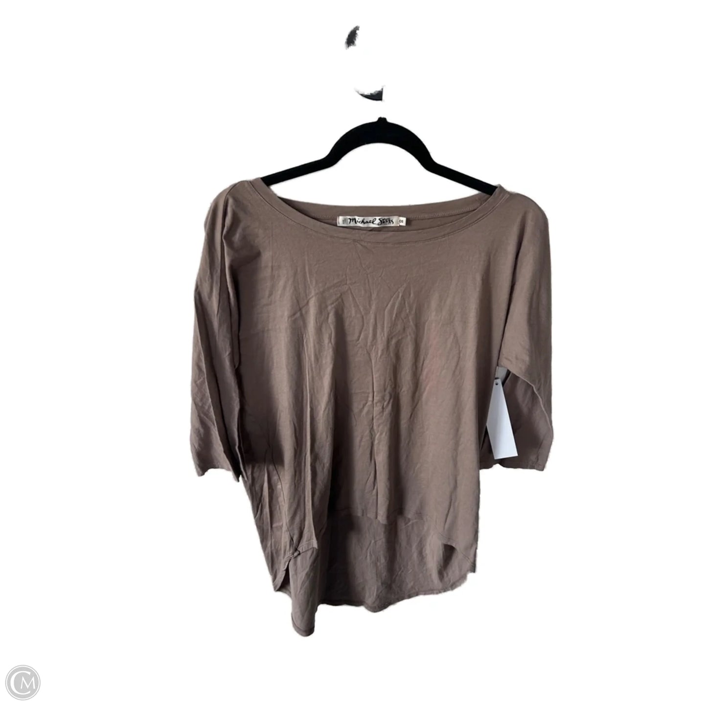Top 3/4 Sleeve Basic By Michael Stars In Brown, Size: Osfm