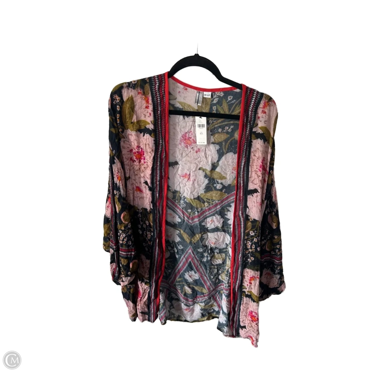 Kimono By Anthropologie In Blue & Pink, Size: Osfm