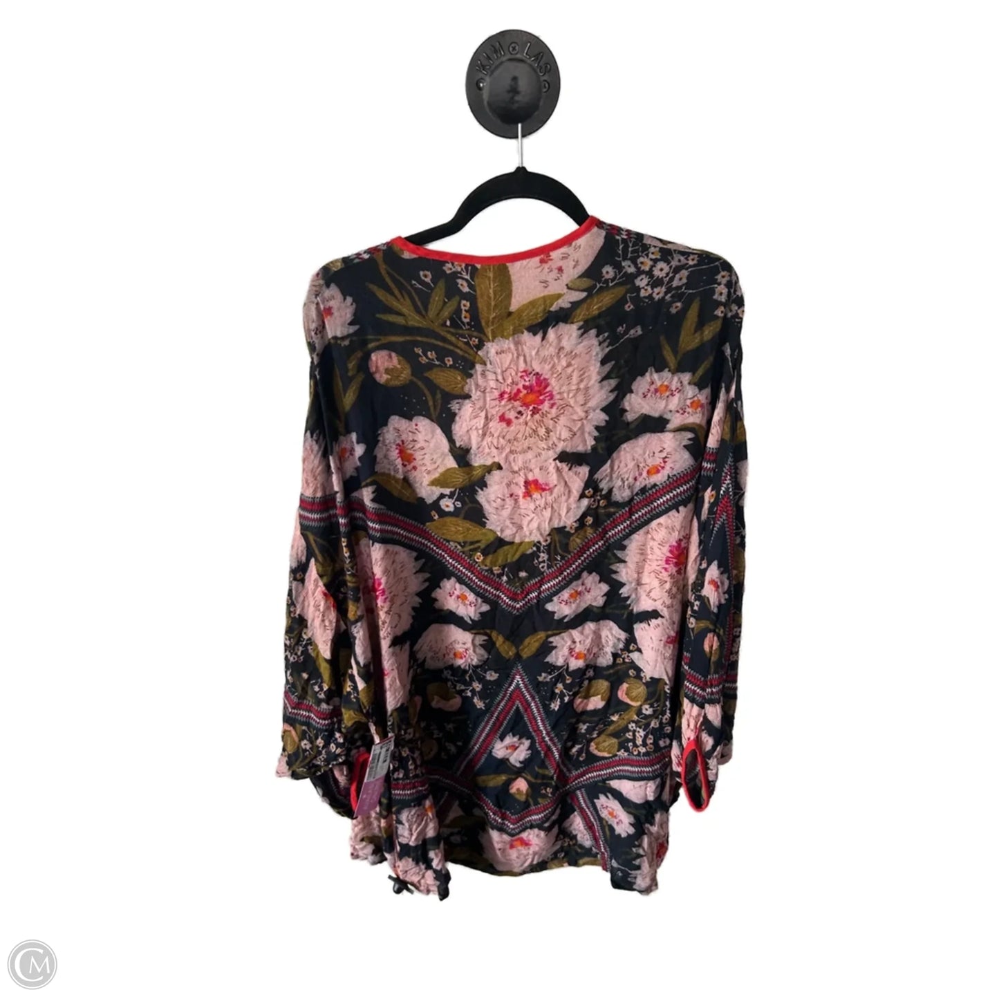 Kimono By Anthropologie In Blue & Pink, Size: Osfm