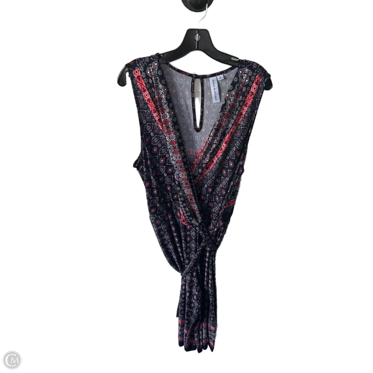 Dress Casual Maxi By Emma And Michele In Black & Red, Size: Xl