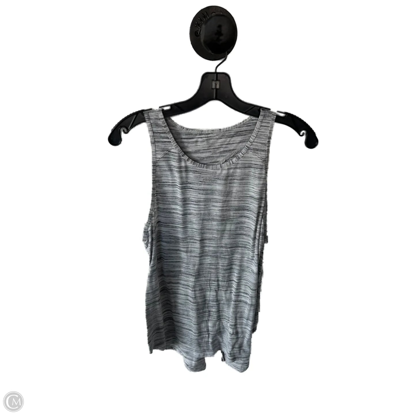 Athletic Tank Top By Lululemon In Black & Grey, Size: L